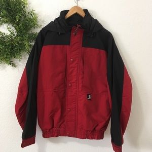 Carhartt Red With Black Trim Jacket With Hood